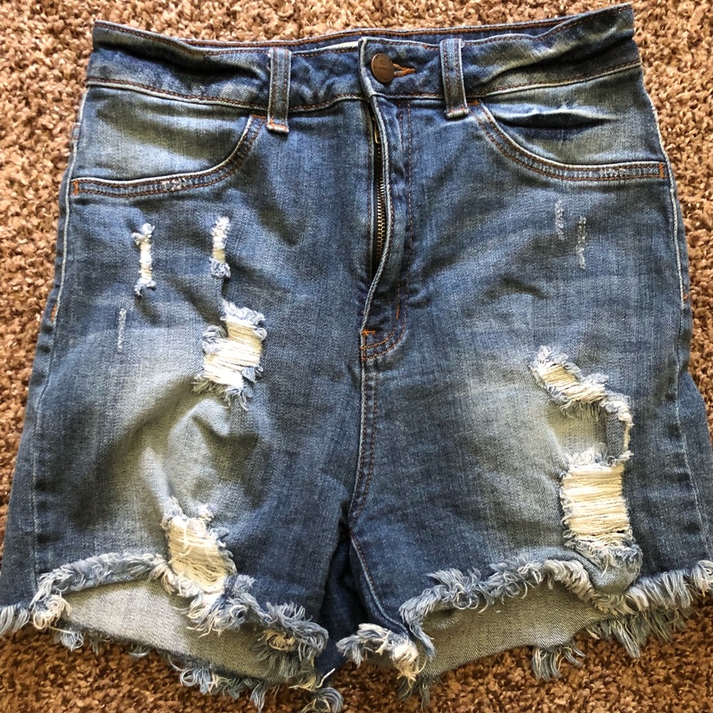 Fashion Nova High Wasted Denim Shorts
